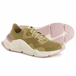 NEW Sorel Kinetic Rnegd Float Sneakers Women's 8 Olive‎ Green Lavender NIB